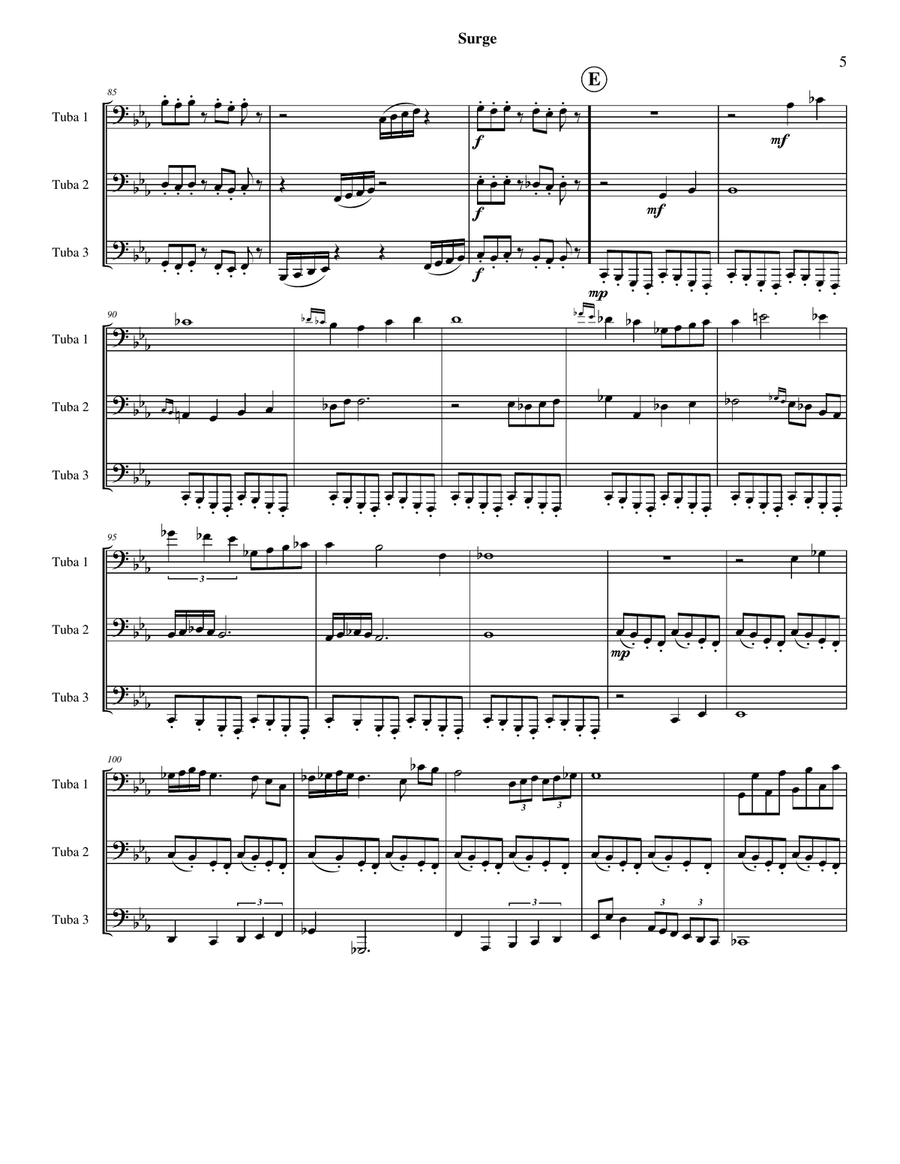 Surge Surge Brass Ensemble scores gallery preview page 5