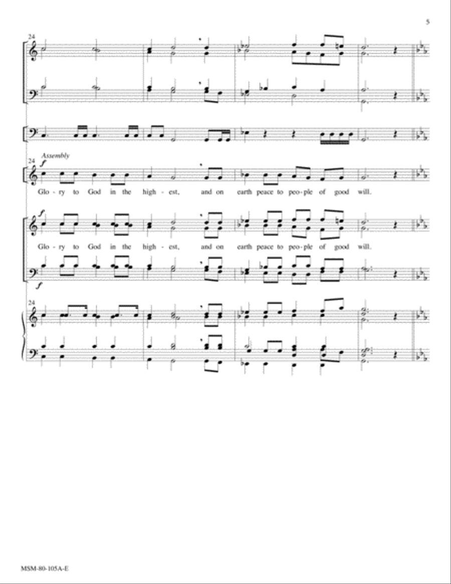 Festal Gloria Choir scores gallery preview page 5
