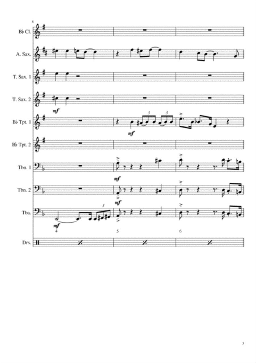 Big Spender Small Ensemble scores gallery preview page 3