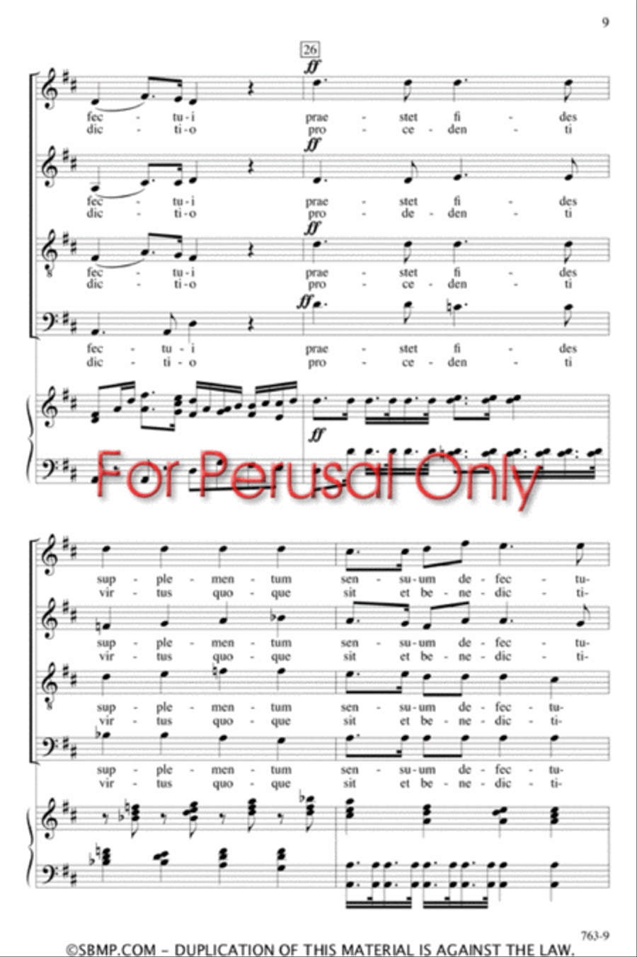 Tantum ergo - SATB Octavo 4-Part scores gallery preview page 8