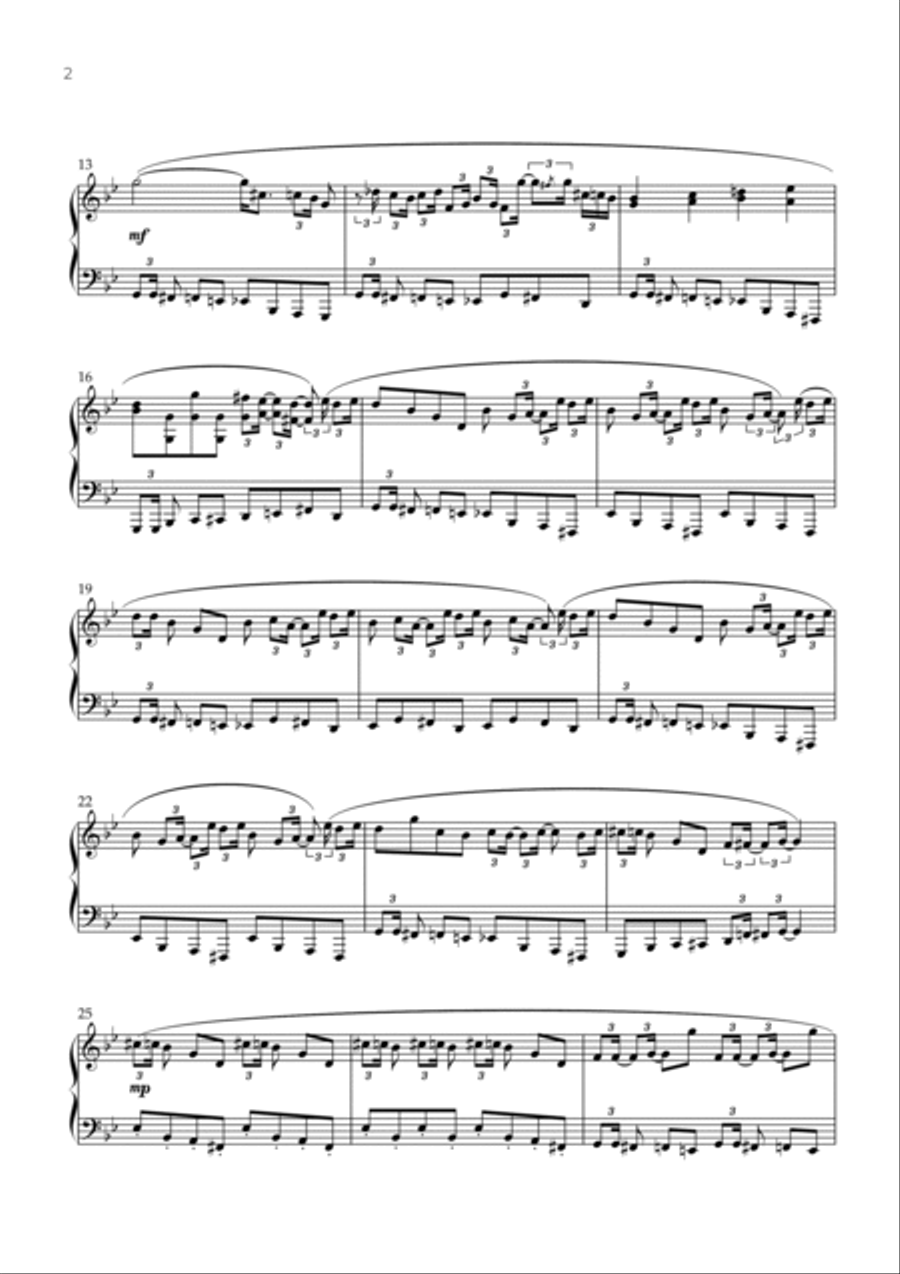 Dummy! Piano Solo scores gallery preview page 2
