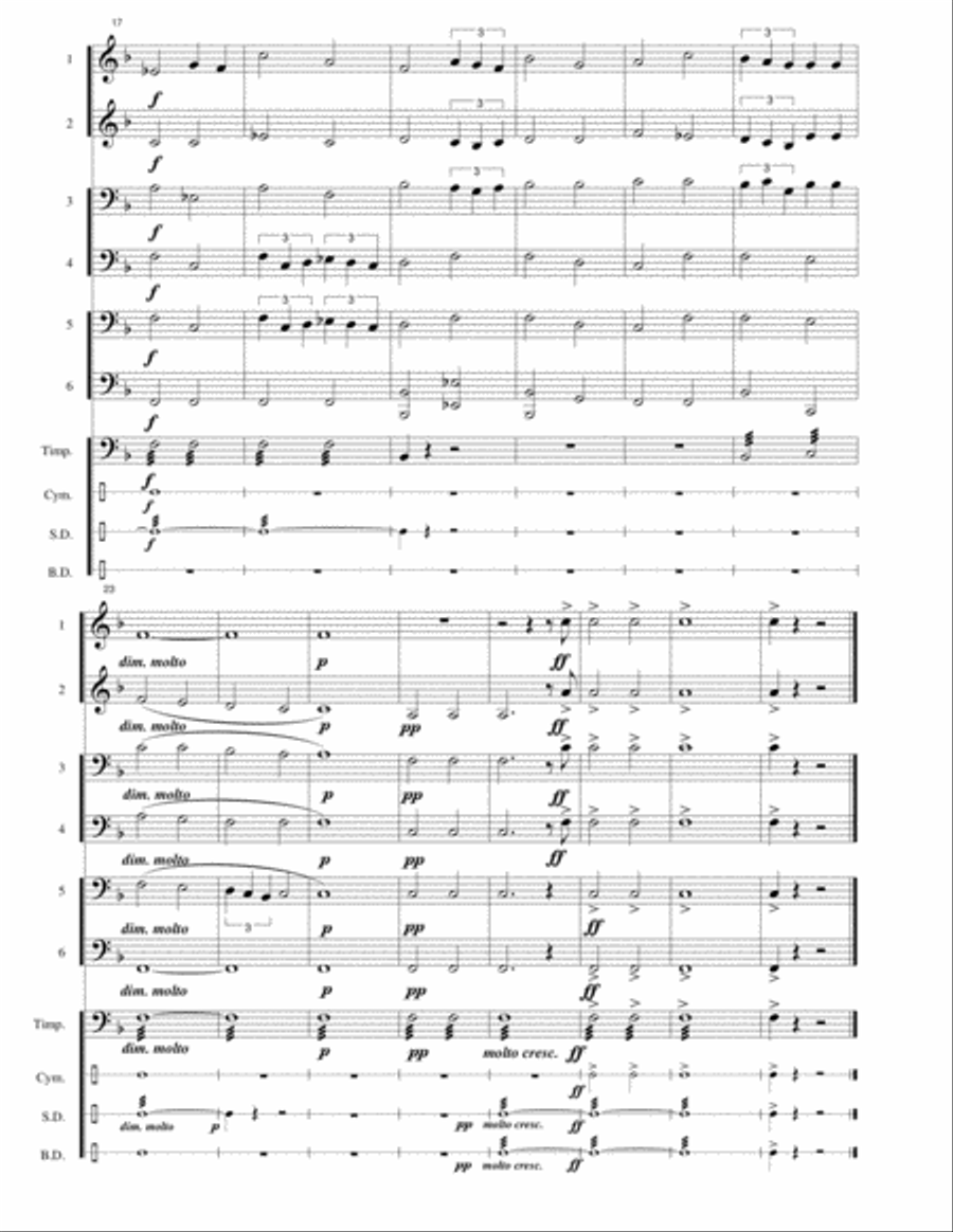 San Marino National Anthem: Inno Nazionale Large Ensemble scores gallery preview page 6