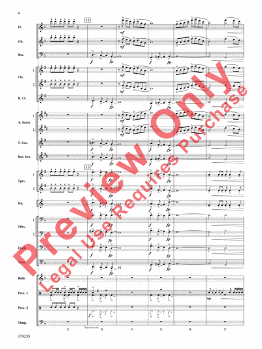 Cut to the Chase Concert Band scores gallery preview page 5