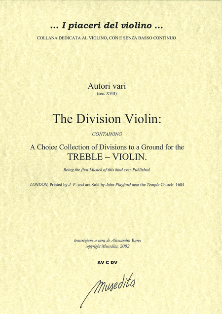 The division violin (London, 1684)