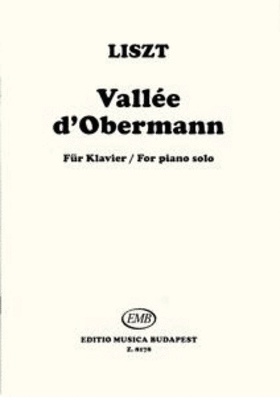 Vallee d'Obermann Annees de Pelerinage Piano Solo scores gallery preview page 1