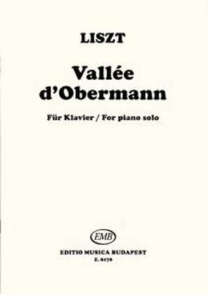 Book cover for Vallee d'Obermann Annees de Pelerinage