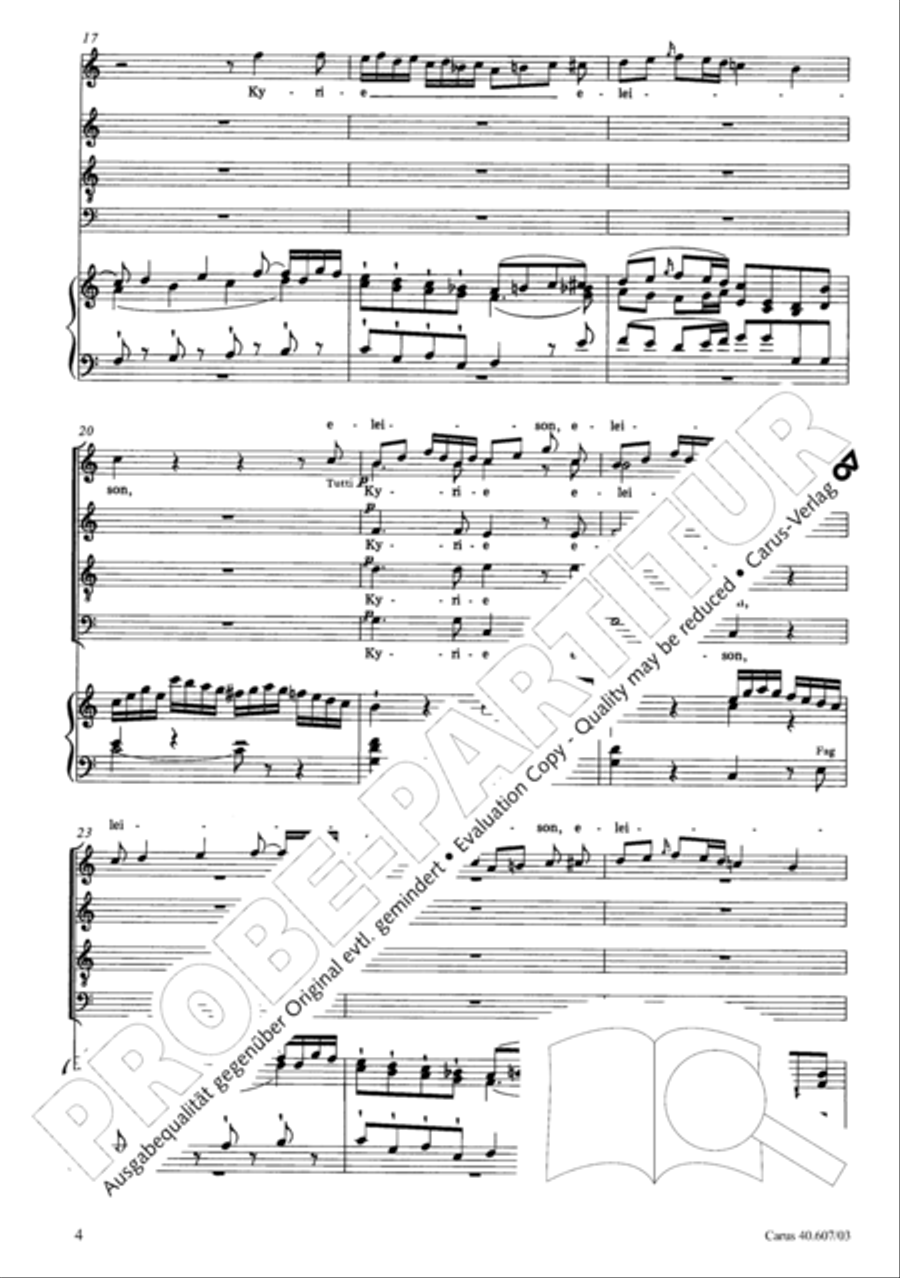 Mass in time of war (Missa in tempore belli) 4-Part scores gallery preview page 11