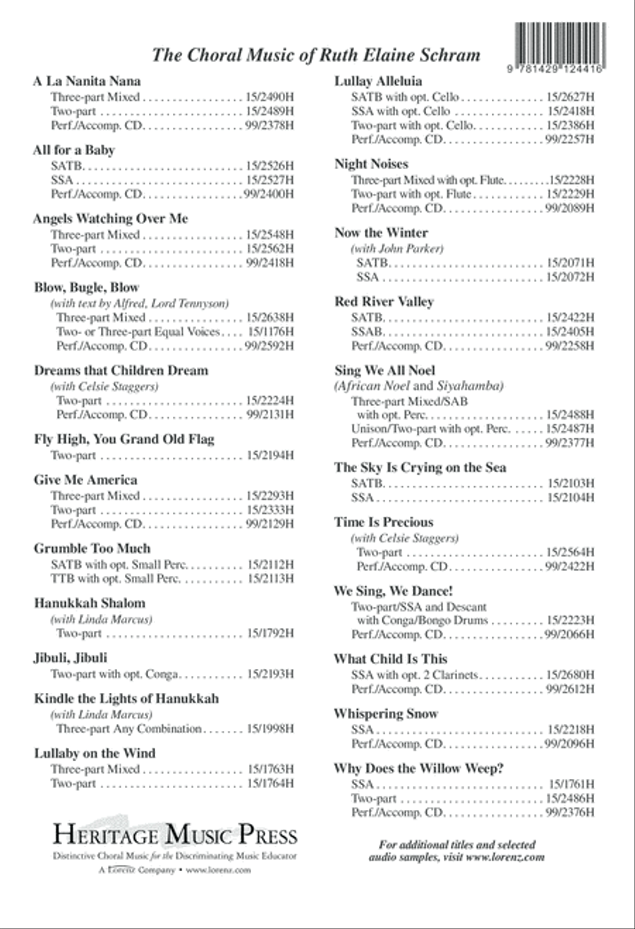 Infant Holy Infant Holy SSA scores gallery preview page 13