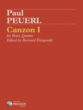 Book cover for Canzon I