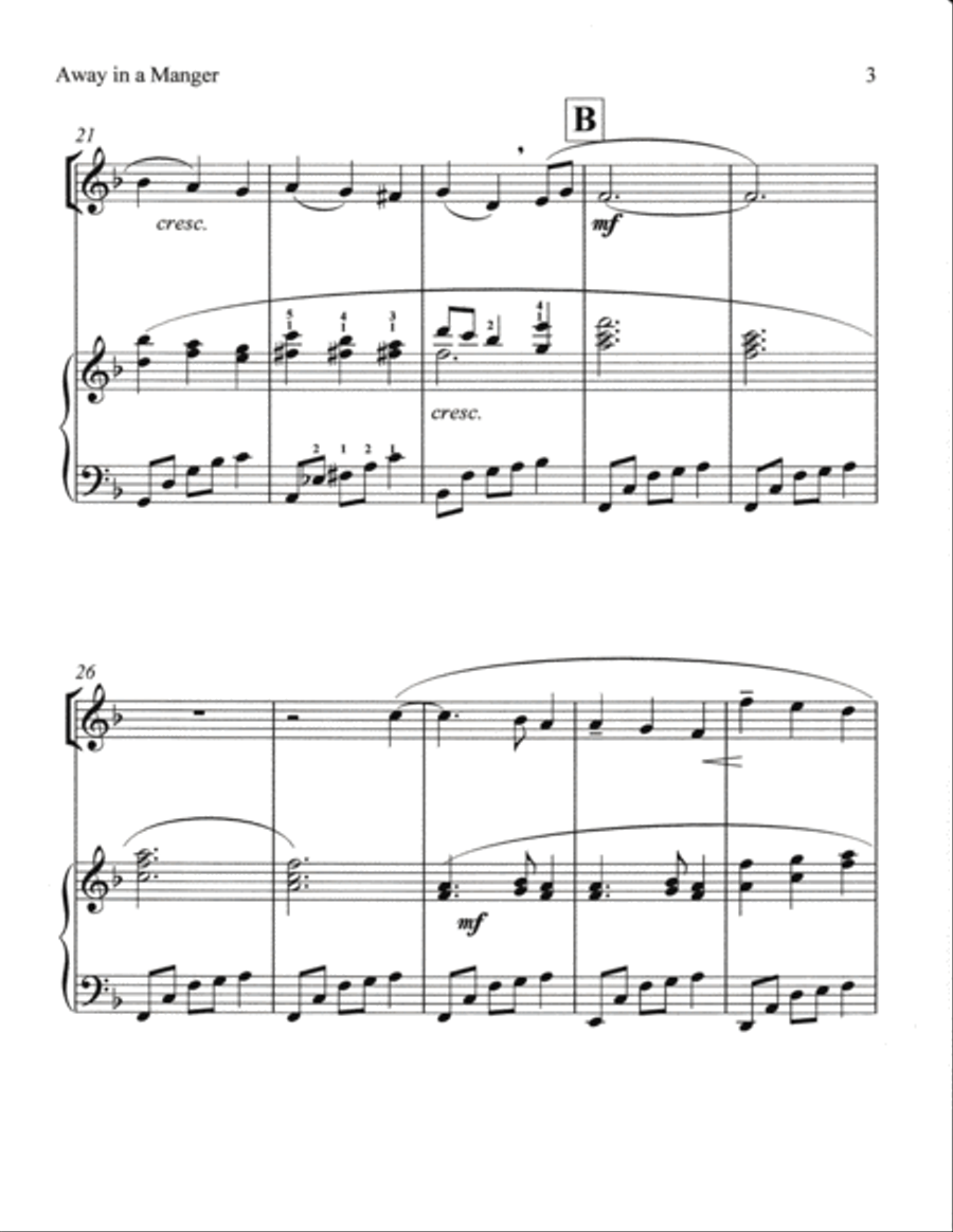 Away In A Manger Away In A Manger Flute Solo scores gallery preview page 4