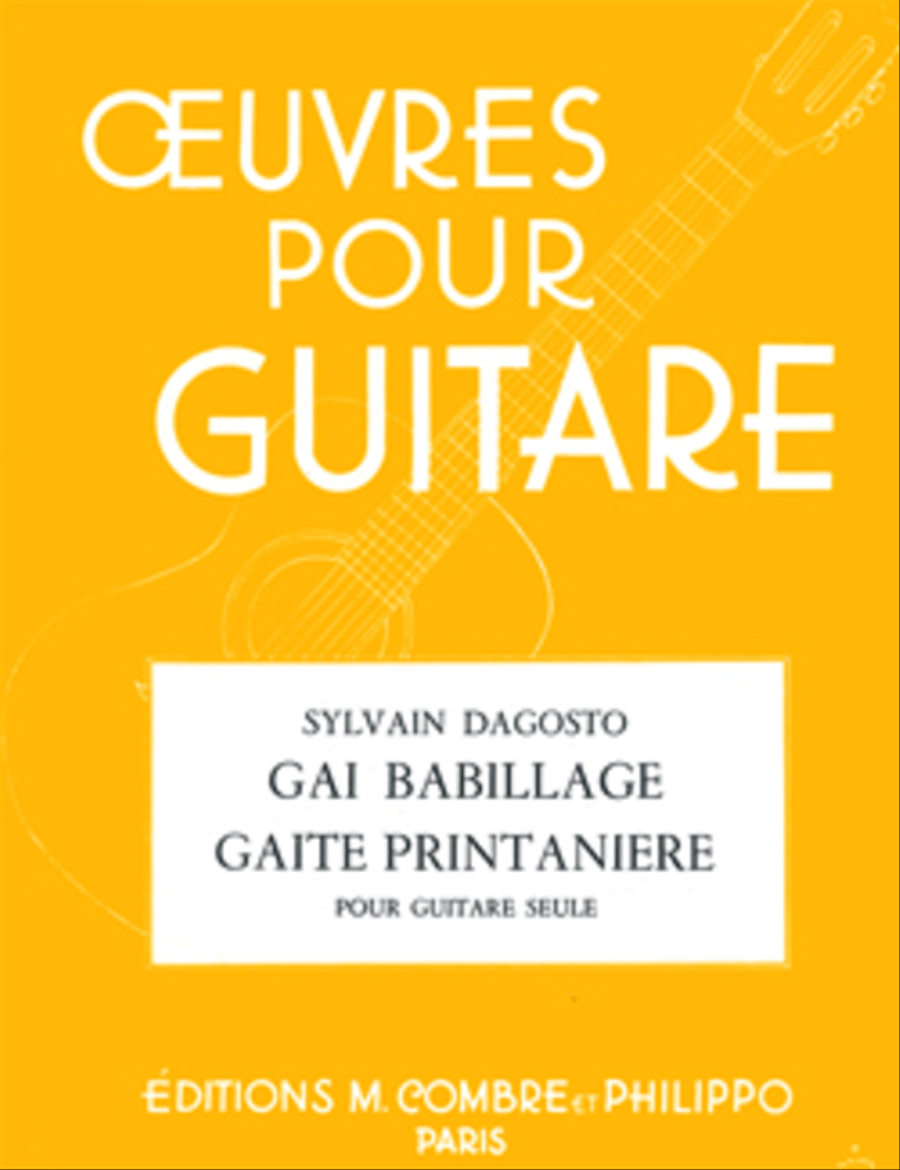 Gai babillage - Gaite printaniere Acoustic Guitar scores gallery preview page 1