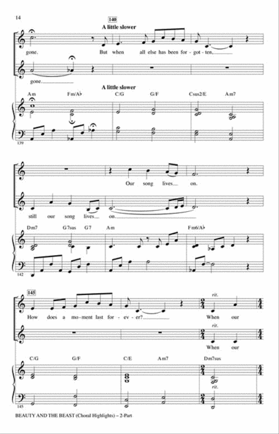 Beauty and the Beast Beauty and the Beast 2-Part scores gallery preview page 3