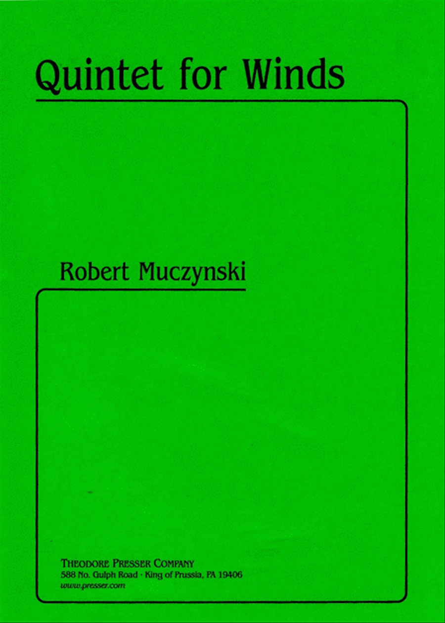 Quintet for Winds Quintet for Winds Woodwind Quintet scores gallery preview page 1