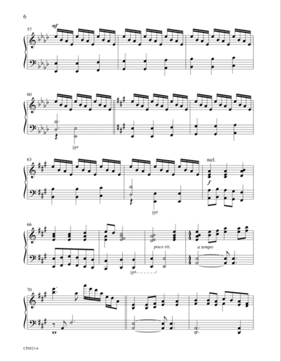 Church Pianist May/June 2021 - Digital Piano Solo scores gallery preview page 6