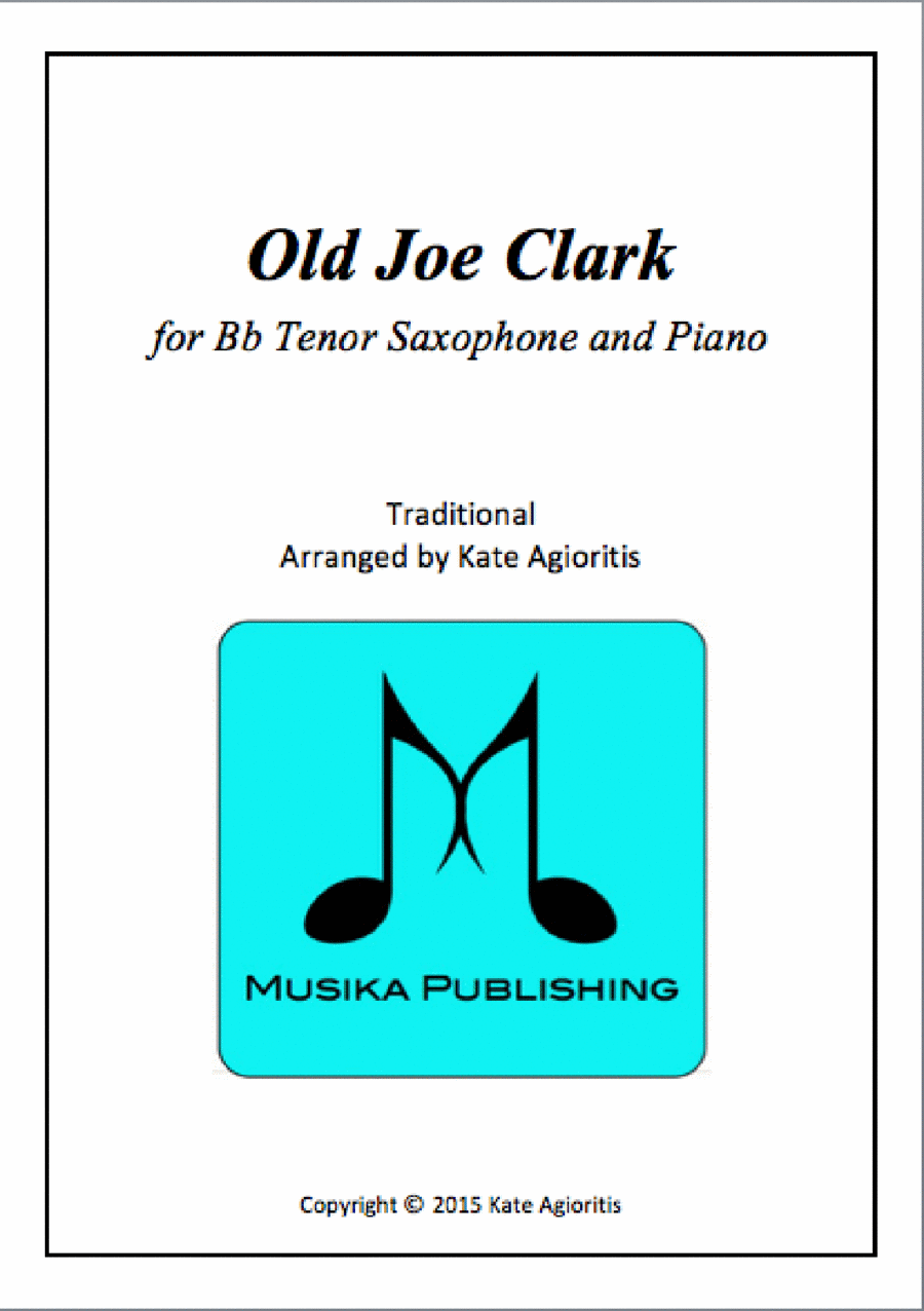 Old Joe Clark - for Tenor Saxophone and Piano Tenor Saxophone scores gallery preview page 1