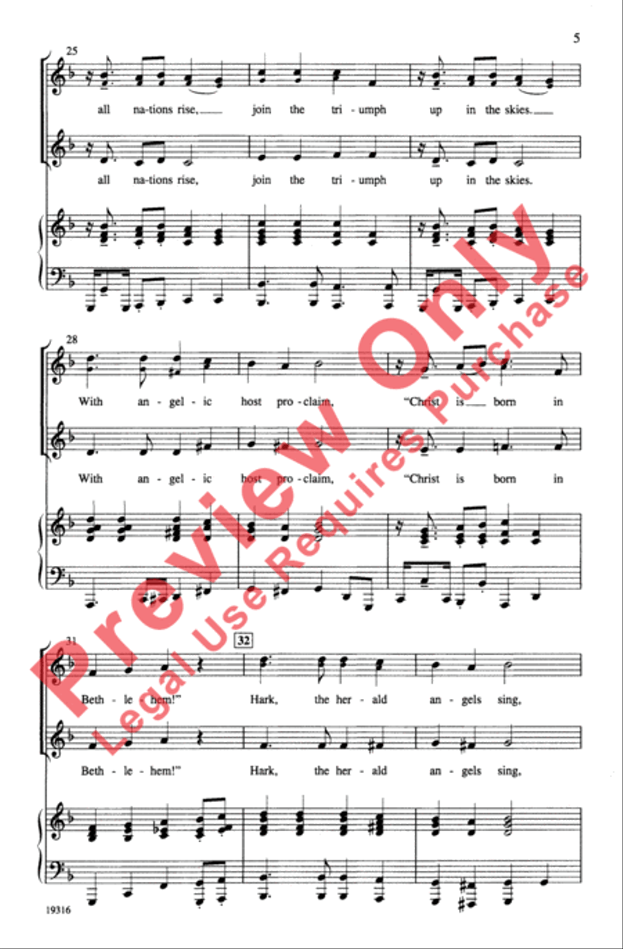 Joy: A Medley of Carols 2-Part scores gallery preview page 5