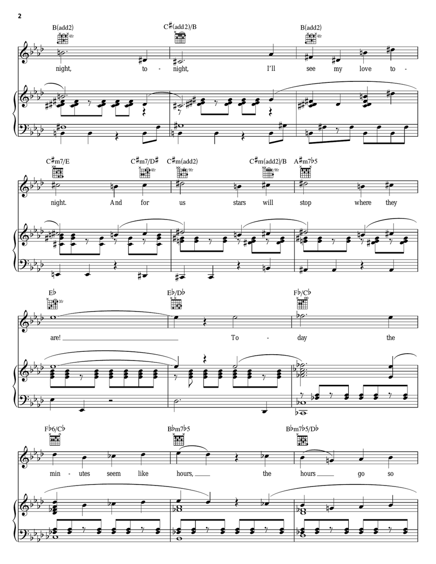 Tonight (from West Side Story) Guitar scores gallery preview page 2
