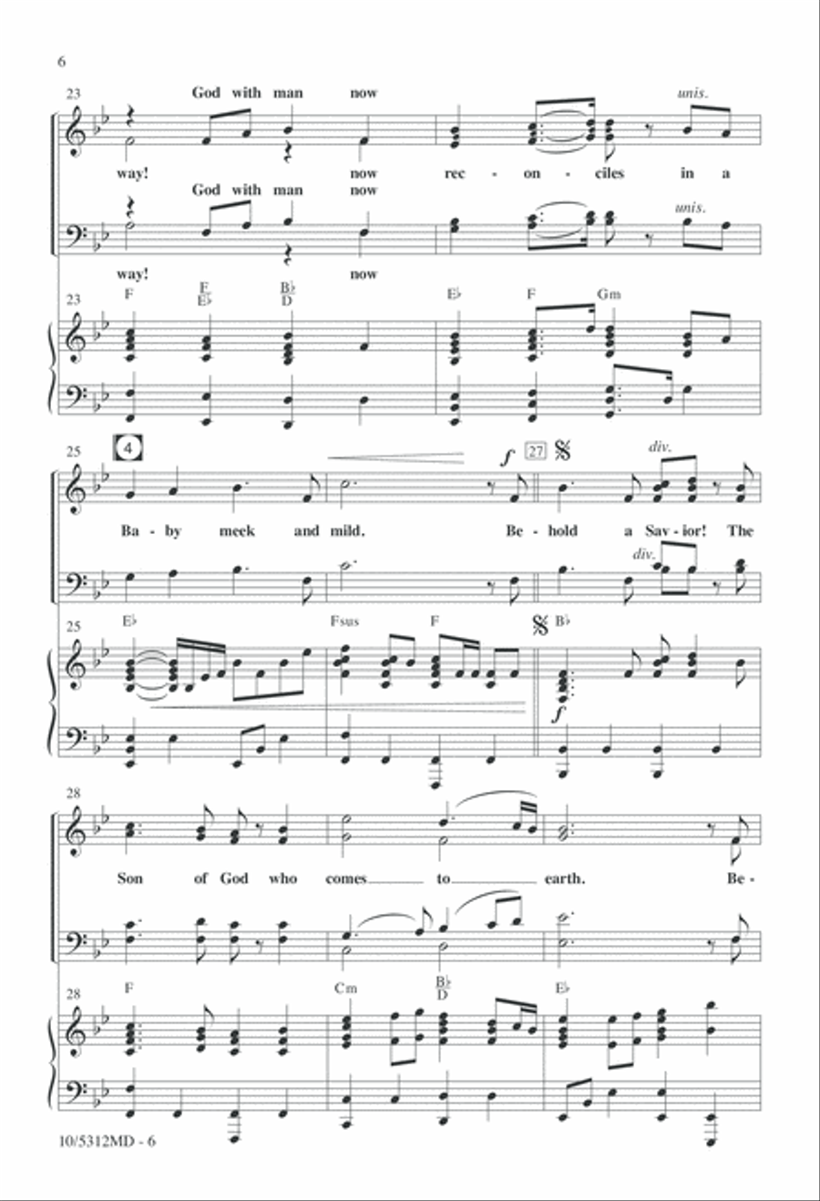 Behold a Savior! Behold a Savior! 4-Part scores gallery preview page 6