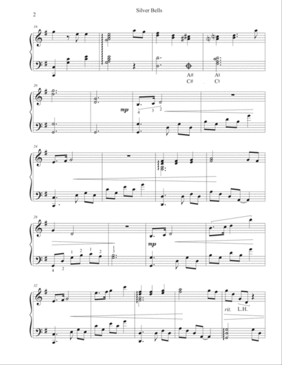 Silver Bells Harp scores gallery preview page 3