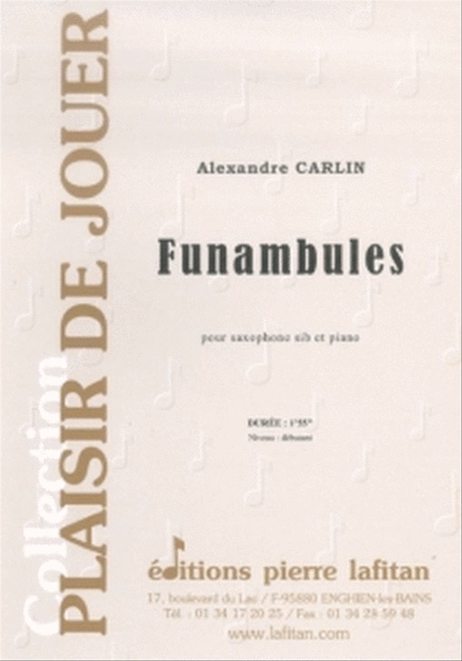 Funambules Funambules Piano Accompaniment scores gallery preview page 1