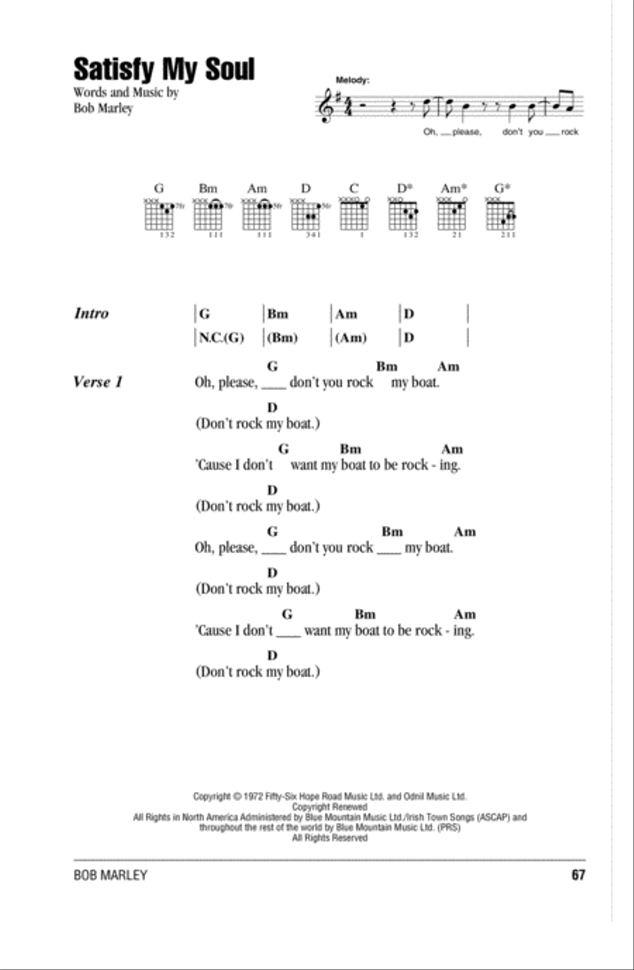 Satisfy My Soul Acoustic Guitar scores gallery preview page 1