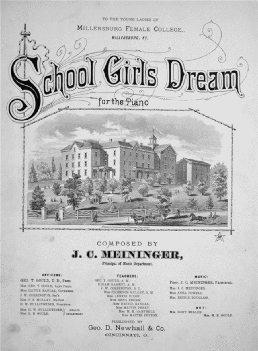 School Girls Dream for the Piano Piano Solo scores gallery preview page 1