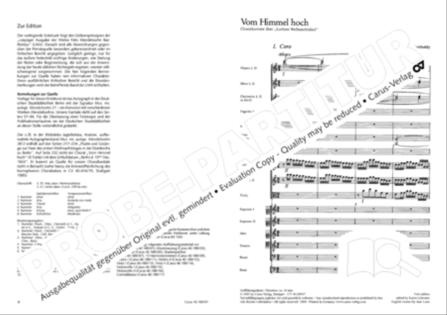 From heav'n on high (Vom Himmel hoch) SSATB scores gallery preview page 5