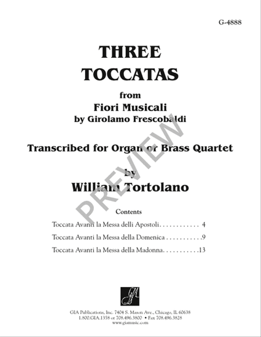 Three Toccatas from 