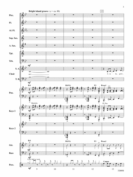 We Dance (from the musical Once on This Island): Score