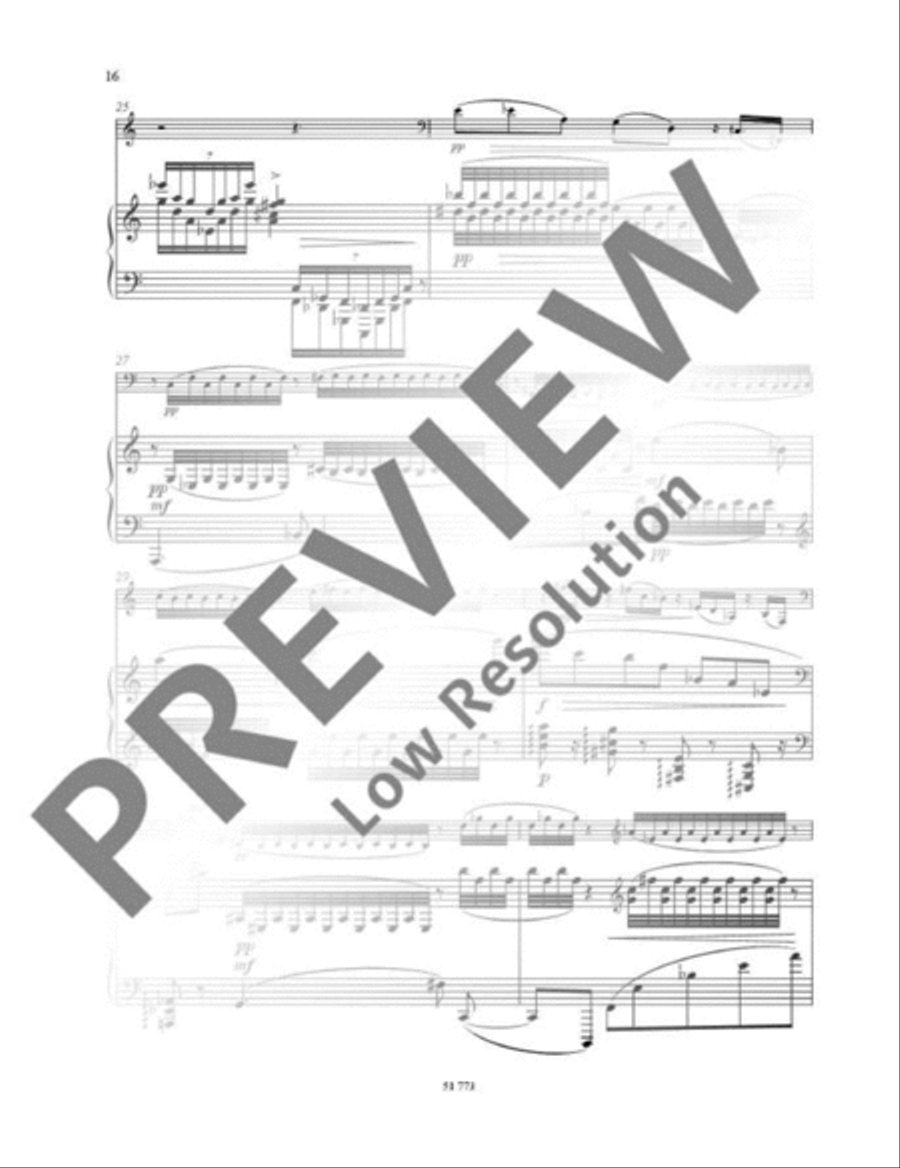 Sonata B-Flat Clarinet scores gallery preview page 17