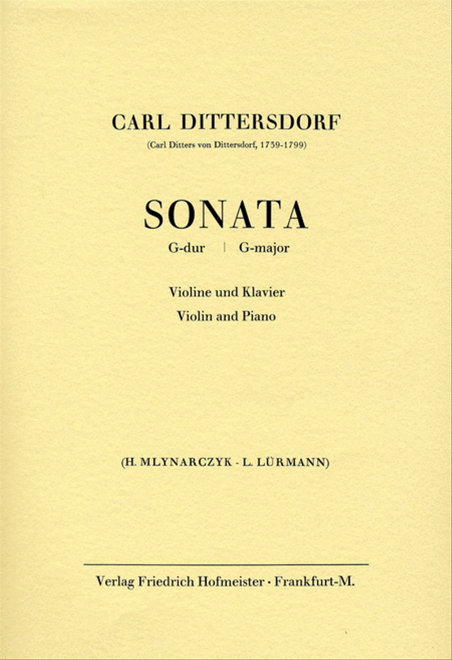 Sonata G-Dur Violin Solo scores gallery preview page 1