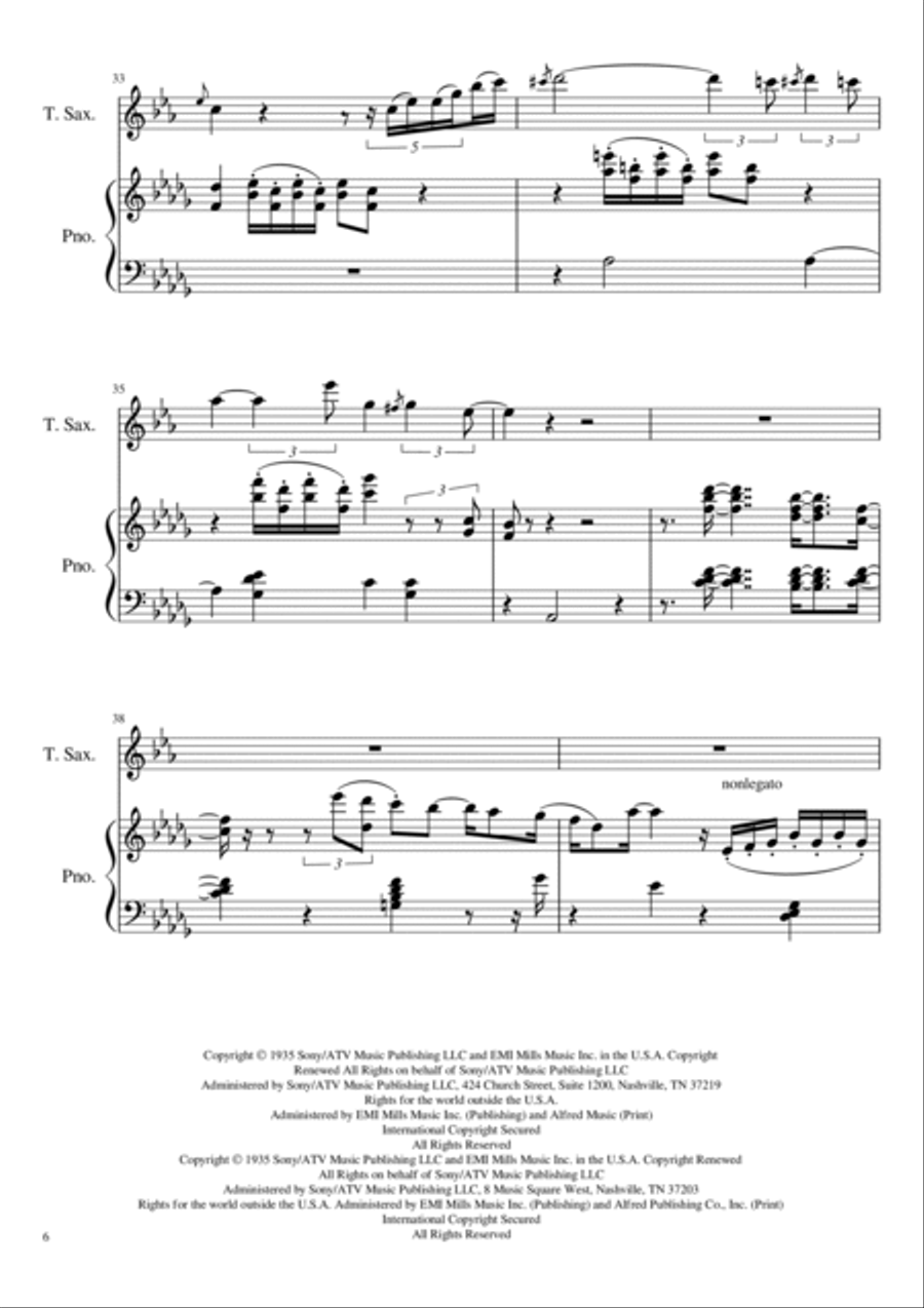 In A Sentimental Mood Piano scores gallery preview page 6