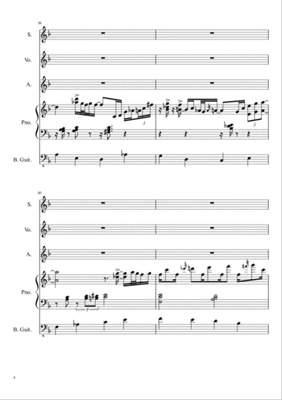Pass me not my gentle Savior Piano, Vocal, Guitar scores gallery preview page 4