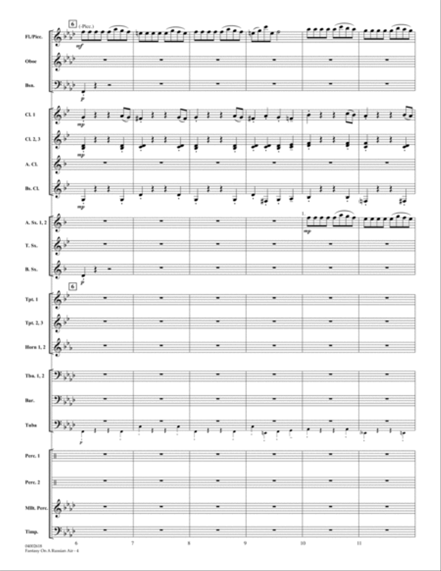 Fantasy on a Russian Air - Full Score Score scores gallery preview page 4