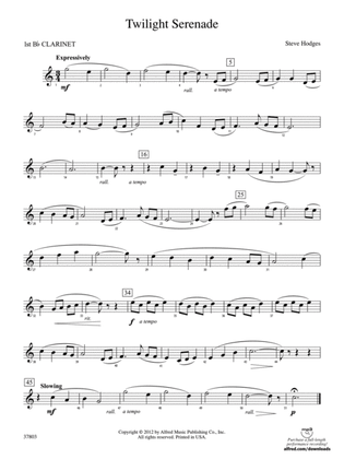 Twilight Serenade: 1st B-flat Clarinet