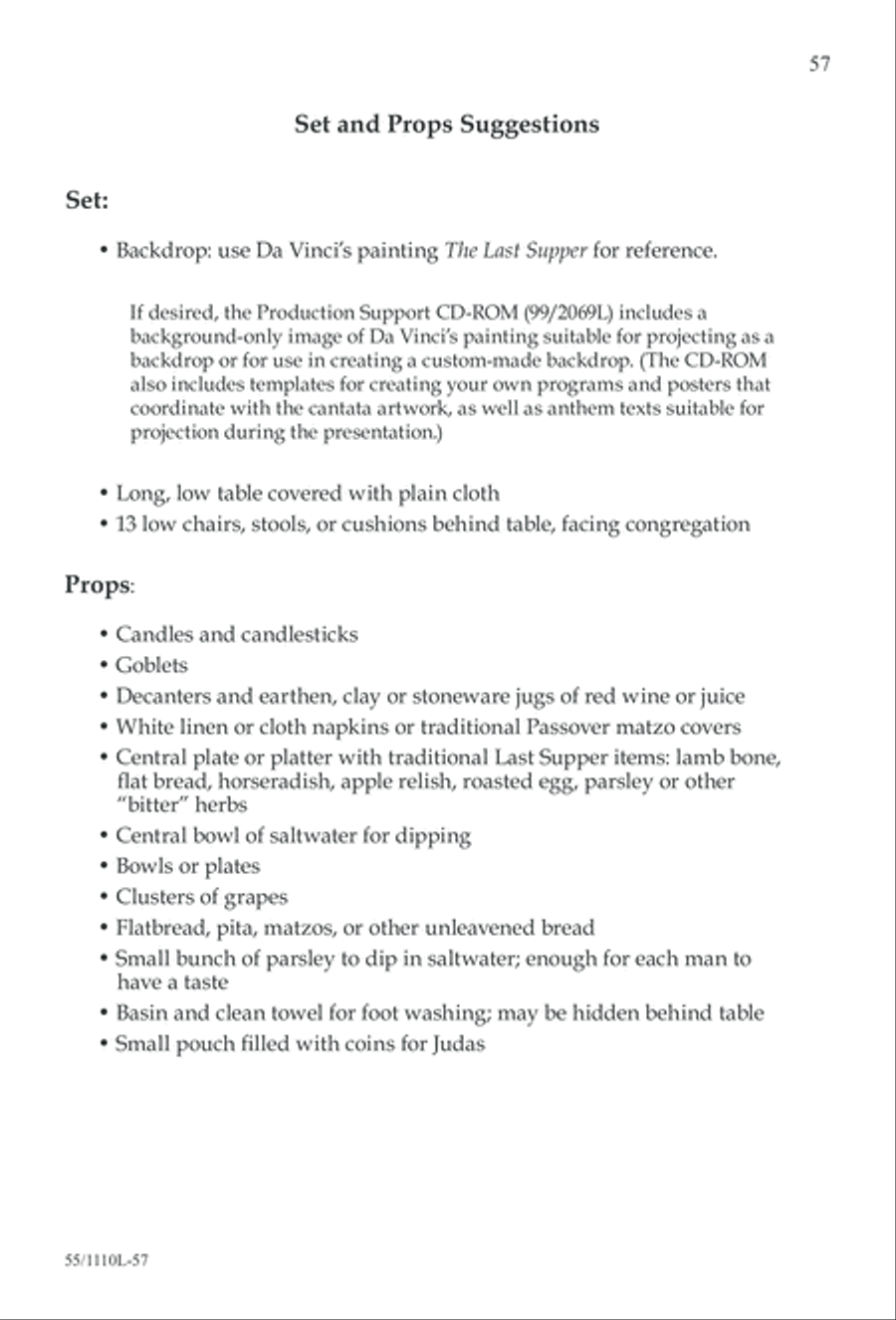 The Living Last Supper 4-Part scores gallery preview page 58