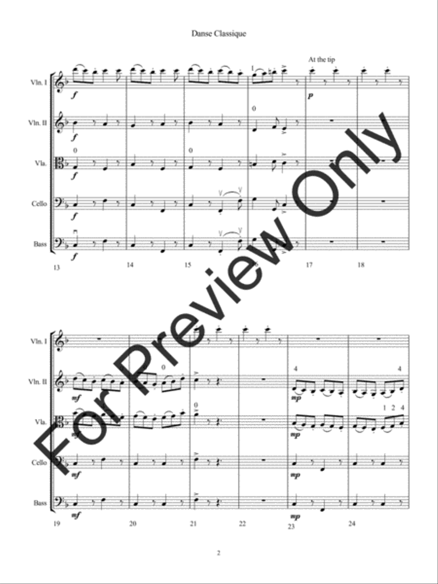 Danse Classique Danse Classique String Orchestra scores gallery preview page 5