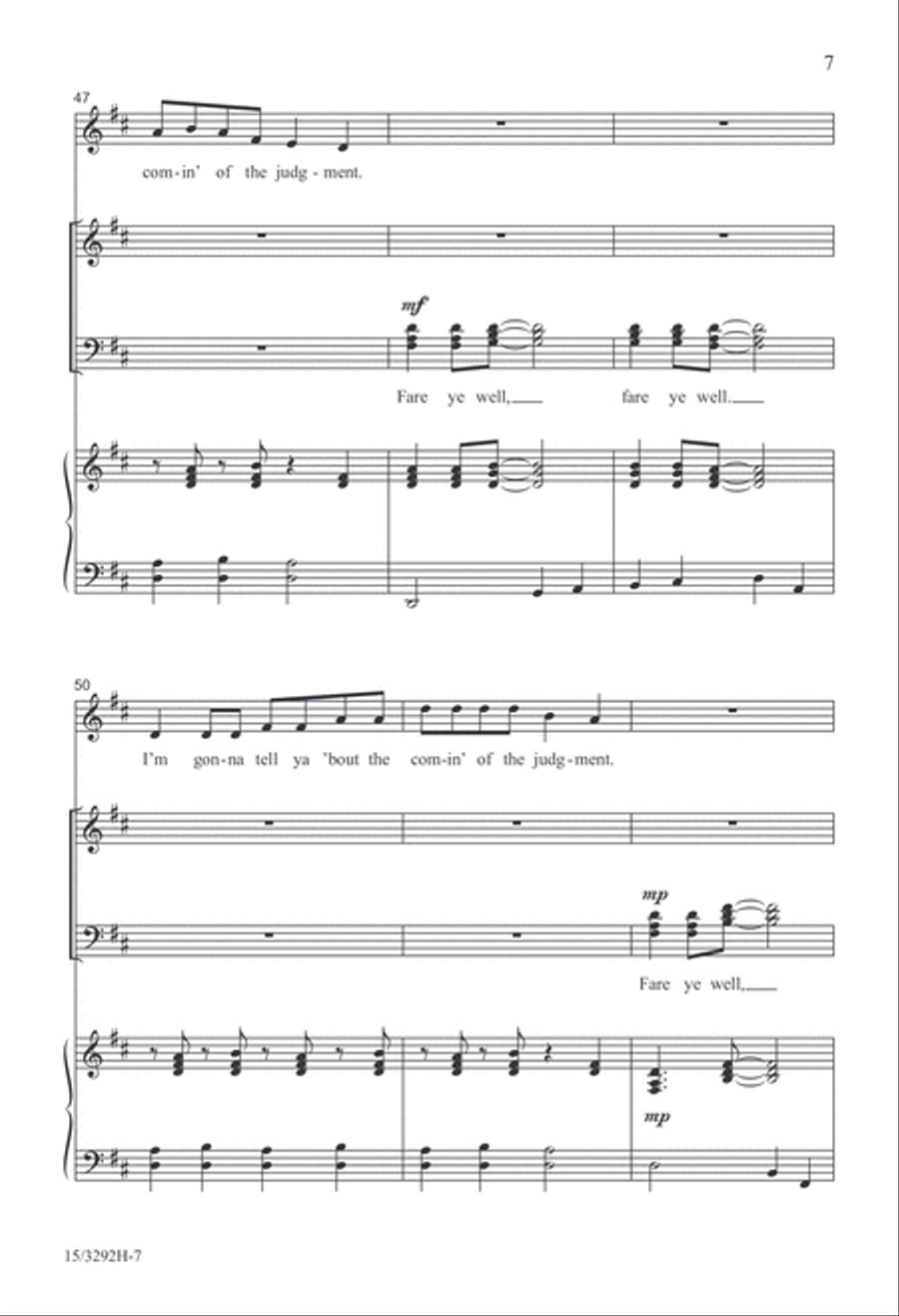In That Great Gittin' Up Mornin' 4-Part scores gallery preview page 7