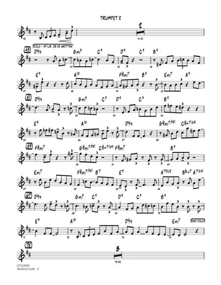 Yardbird Suite - Trumpet 2