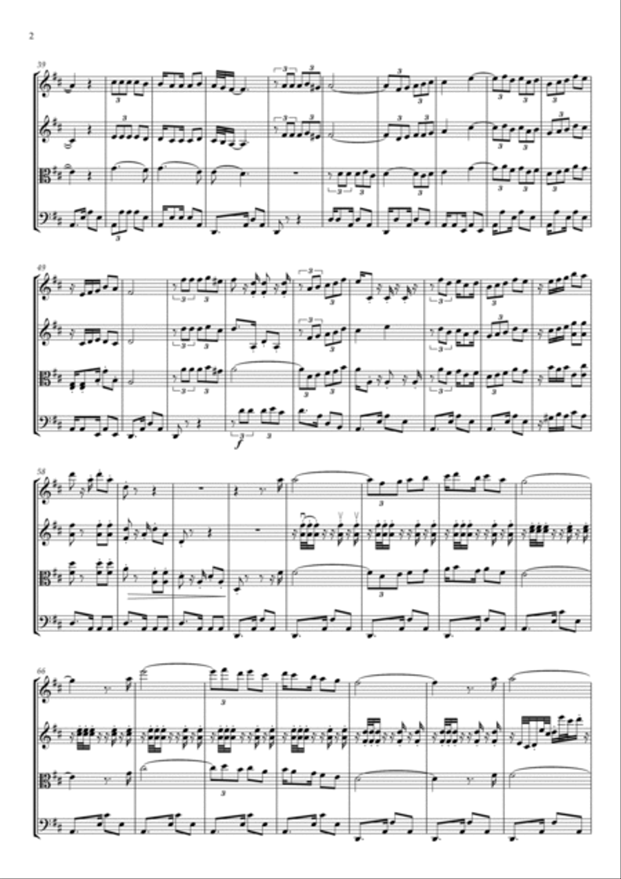 La Paloma La Paloma String Quartet scores gallery preview page 2