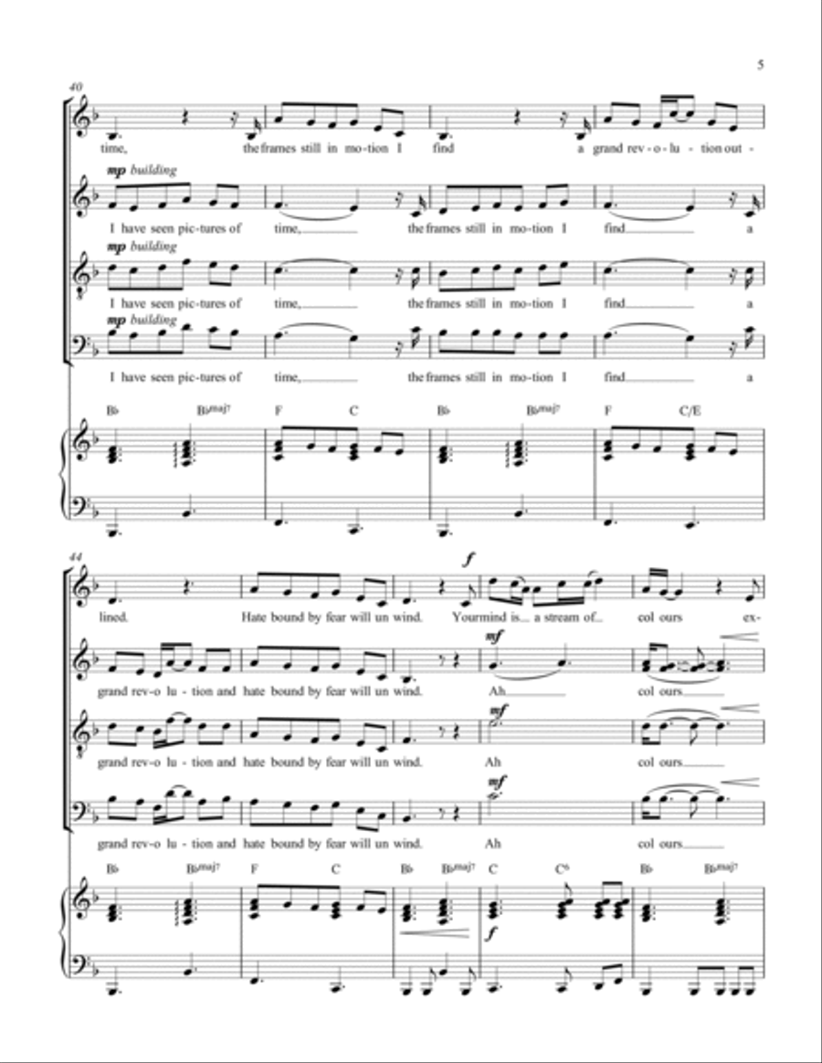 Light My Love Light My Love 4-Part scores gallery preview page 5