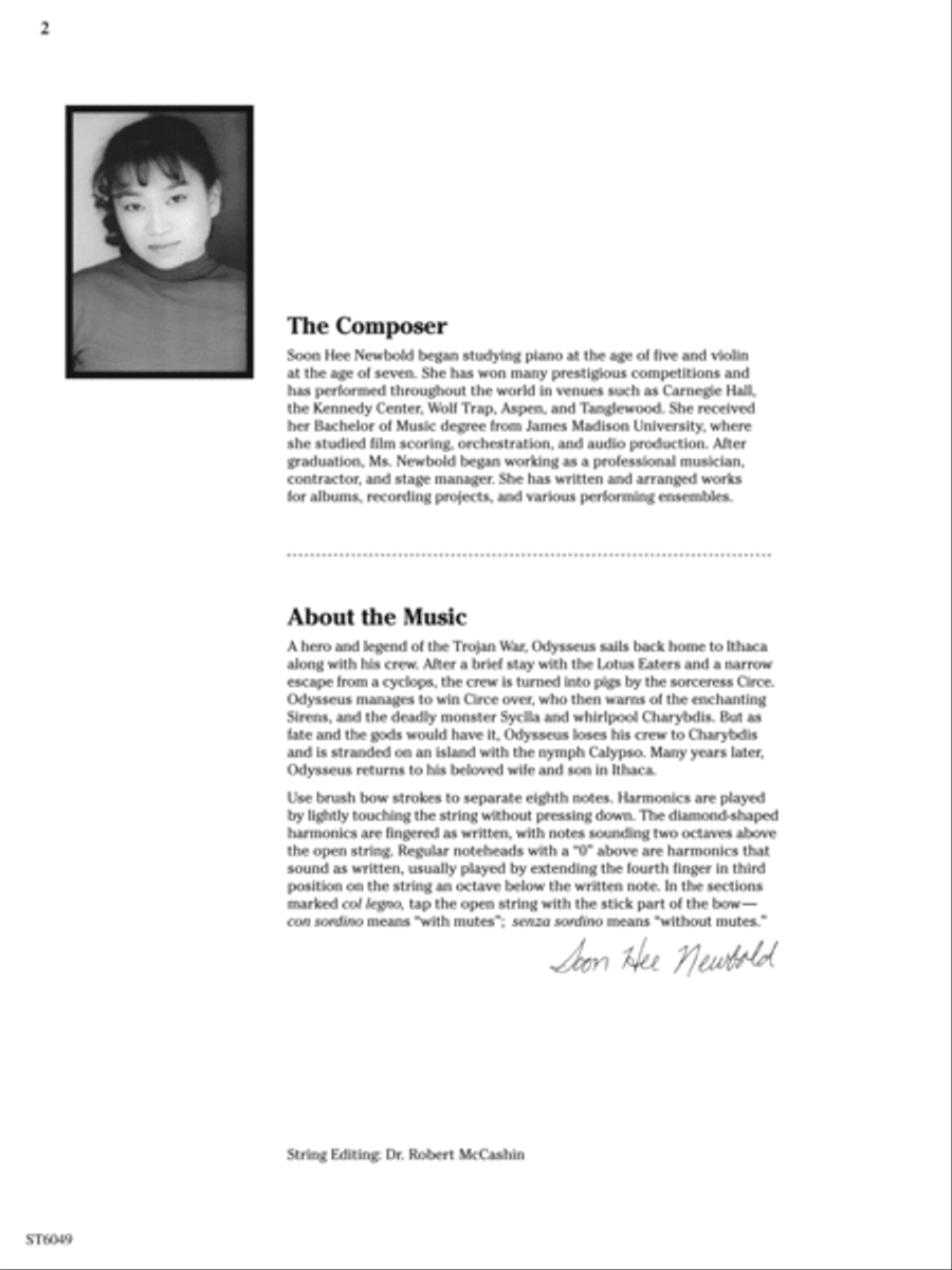 The Odyssey: Score String Orchestra scores gallery preview page 2