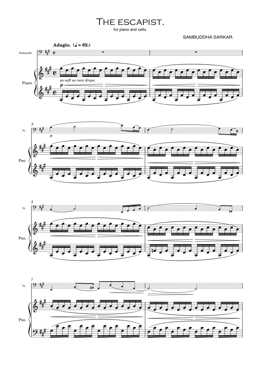 The Escapist Chamber Music scores gallery preview page 1