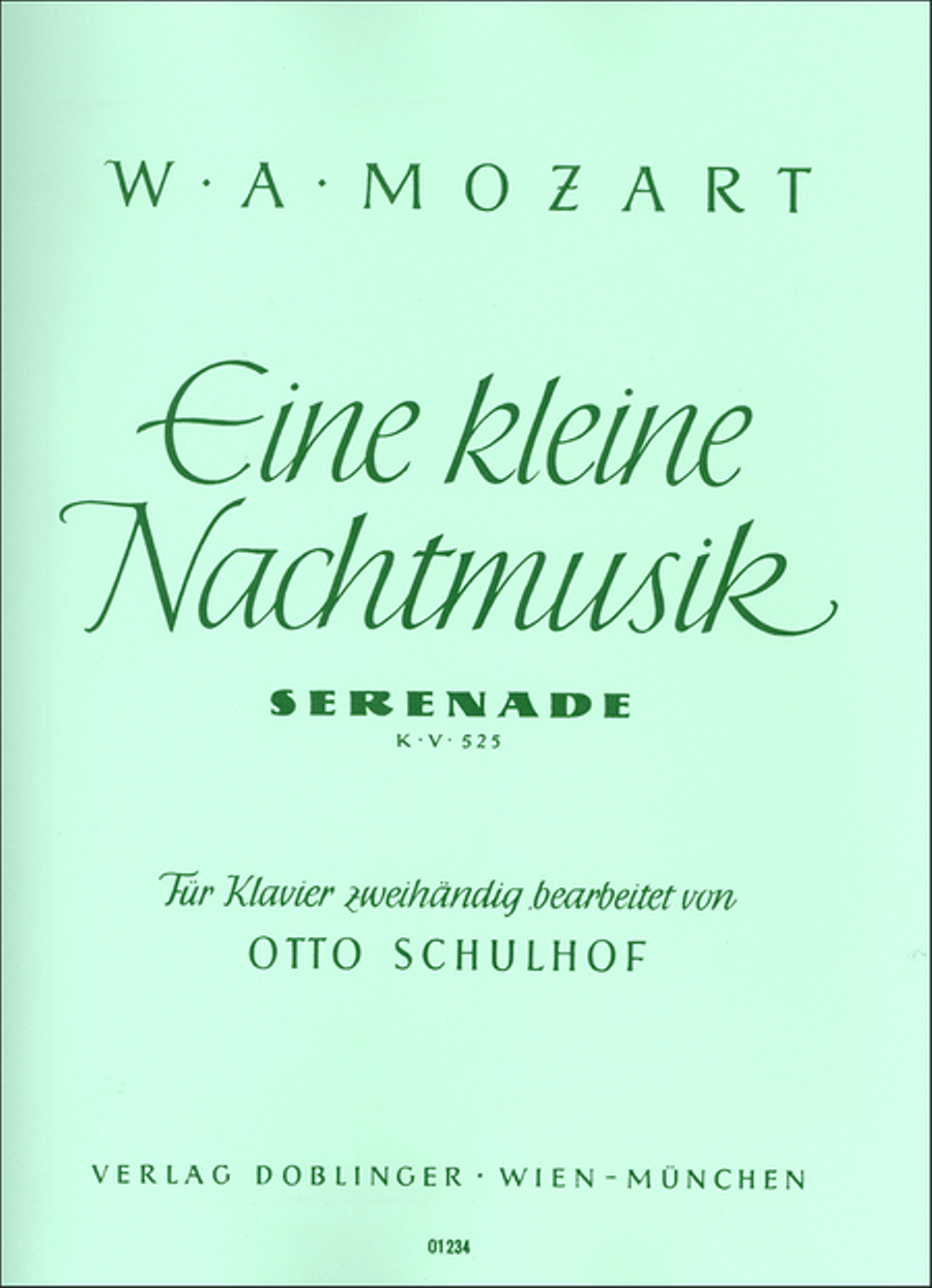 Eine kleine Nachtmusik Eine kleine Nachtmusik Piano Solo scores gallery preview page 1