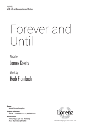 Book cover for Forever and Until