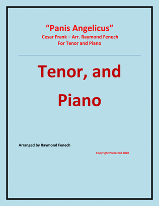 Book cover for Panis Angelicus - Tenor (voice) and Piano