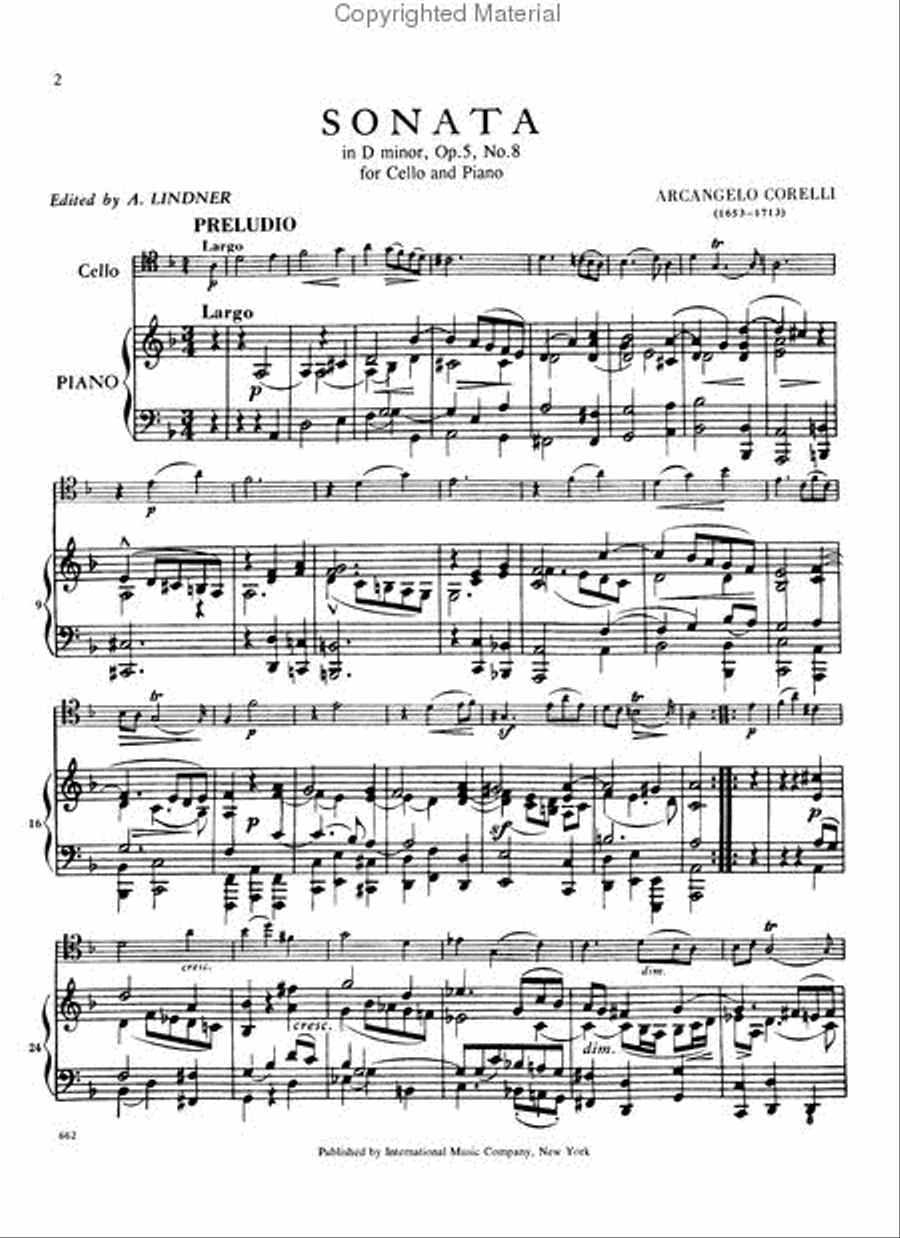 Sonata in D minor, Op. 5 No. 8 Piano Accompaniment scores gallery preview page 3