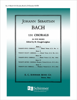 Book cover for 25 Chorales (Book I from 131 Chorales)