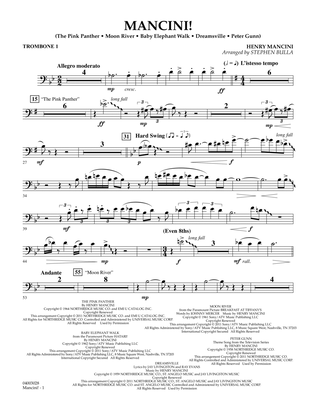 Mancini! - Trombone 1