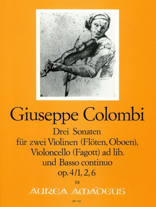 Book cover for 3 Sonatas op. 4/1, 2, 6